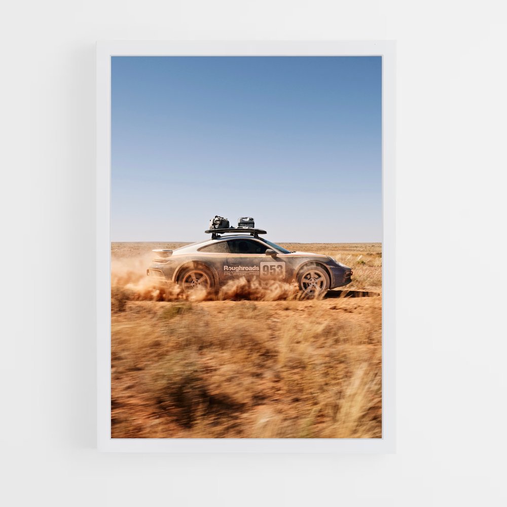 Poster Aventure Sahara – affiche Porsche (vue 3)